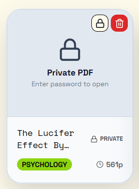 Private PDF Encryption Mode